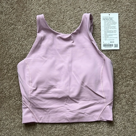 lululemon athletica Tops - Lululemon Athletica Purple Pink Sleeveless Crop Tank Top